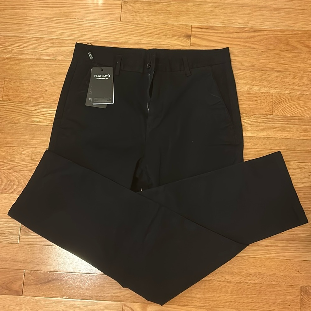 PLAYBOY Black Chinos